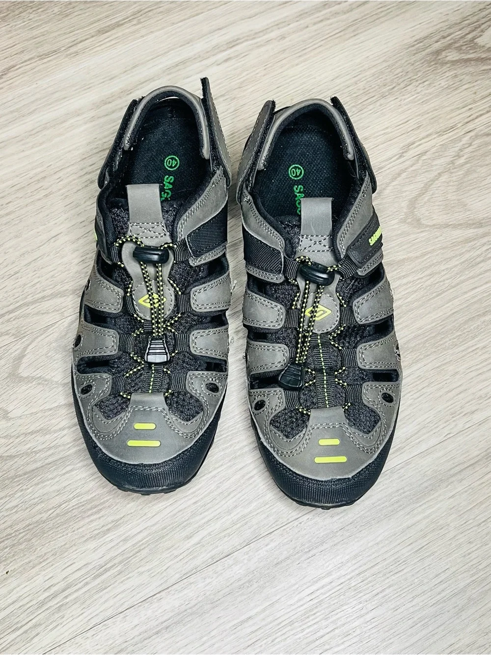 Saguaro Mens Womens Athletic Sandal Closed Toe Outdoor Walking Water Shoes Sz 40